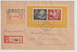 DDR: Debria-Block Auf Einschreibbrief - Lettres & Documents