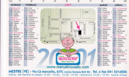 Calendarietto - Franchising Mercatino - Mestre - Venezia - Anno 2001 - Tamaño Pequeño : 2001-...