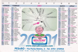 Calendarietto - Franchising Mercatino - Pesaro - Anno 2001 - Formato Piccolo : 2001-...