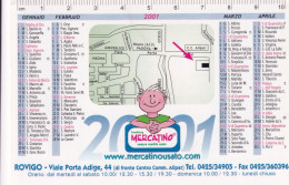 Calendarietto - Franchising Mercatino - Rovigo - Anno 2001 - Tamaño Pequeño : 2001-...