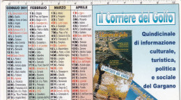 Calendarietto - Il Corriere Del Golfo - Anno 2001 - Formato Piccolo : 2001-...