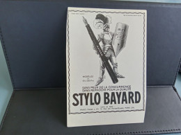 CP - Thème  PUBLICITE     -  " STYLO BAYARD  "    - NC  -   Net 3 - Publicité
