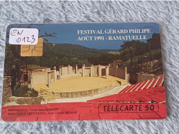 FRANCE - EN0123 - FESTIVAL GÉRARD PHILIPE  AOUT 1991 - 2.854EX. - Sin Clasificación