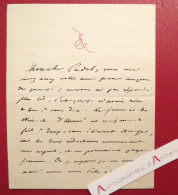 ● L.A.S Edmond ABOUT écrivain Journaliste Né à DIEUZE à Son Cher CADOL - Lettre Autographe - Académicien Président SGDL - Ecrivains