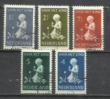 7576A-HOLANDA NEDERLAND PAISES BAJOS 1940 SERIE COMPLETA 365/369 - Used Stamps