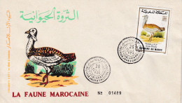 FDC 1988 MARROC - Cranes And Other Gruiformes