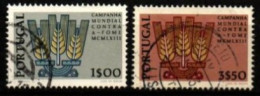 PORTUGAL  -   1963.  Y&T N° 916  & 918 Oblitérés.  Contre La Faim / Blé. - Used Stamps