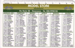 Calendarietto - Model Store - Modellismo - Desenzano - Anno 2001 - Tamaño Pequeño : 2001-...