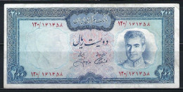 Iran (1971-1973) 200 Rials Banknote P-92c VF Circulated - Irán