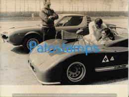 229206 AUTOMOBILE CAR RACE AUTO DE CARRERA ALFA ROMEO PILOT ZECCOLI 24 X 18 CM PHOTO NO POSTCARD - Andere & Zonder Classificatie