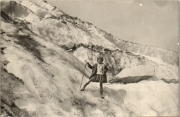 CP Carte Photo D'époque Photographie Vintage Enfant Mode Chamonix Alpinisme 74 - Andere & Zonder Classificatie