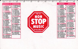 Calendarietto - Radio Milano - Anno 2001 - Kleinformat : 2001-...