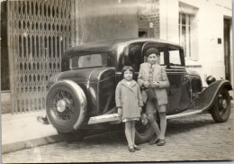 CP Carte Photo D'époque Photographie Vintage Enfant Mode Automobile Voiture  - Autres & Non Classés
