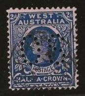 Western Australia     .   SG    .    125  .  Perfin       .   O      .     Cancelled - Used Stamps