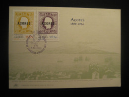 PONTA DELGADA 1980 Terceira Island Stamp On Stamp Maxi Maximum Card Portuguese Area Portugal AZORES Açores - Azores