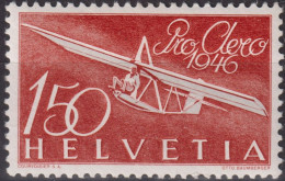 1946 Flugpost Schweiz ** Zum:CH F41, Mi:CH 470,Yt:CH.PA40, Schulgleitflugzeug - Nuovi