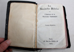 LA SAINTE BIBLE OU L'ANCIEN ET LE NOUVEAU TESTAMENT, VERSION SYNODALE 1923 / LIVRE ANCIEN XXe SIECLE (1303.13) - Religione