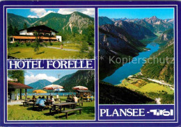 72626736 Reutte Tirol Hotel Forelle Plansee Alpenpanorama Fliegeraufnahme Reutte - Other & Unclassified