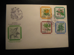 PONTA DELGADA 1983 Flora Flower FDC Cancel Cover Portuguese Area Portugal AZORES Açores - Azores