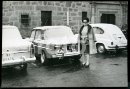 60s Real Original PHOTO FOTO BILBAO ESPANA SPAIN CAR COCHE SEAT 1500 RENAULT 8 GORDINI AT425 - Automobiles