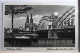 AK Köln Hohenzollernbrücke Mit Dom Ungebraucht #PE050 - Sonstige & Ohne Zuordnung