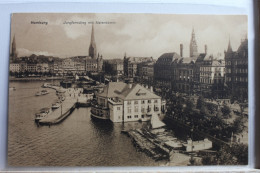 AK Hamburg Jungfernstieg Mit Alsterdamm Feldpost 1916 Gebraucht #PE114 - Andere & Zonder Classificatie