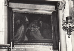 CARTOLINA  C15 PIEVE DI CADORE,BELLUNO,VENETO-INTERNO CHIESA PARROCCHIALE-AFRESCO DI TIZIANO-NON VIAGGIATA - Belluno