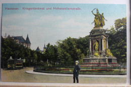 AK Hannover Kriegerdenkmal Und Hohenzollernstraße 1914 Gebraucht #PE377 - Other & Unclassified