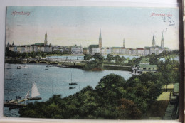 AK Hamburg Alsterbassin 1910 Gebraucht #PE430 - Andere & Zonder Classificatie