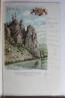 AK Bad Münster A. St. Burg Rheingrafenstein Künstlerkarte 1905 Gebraucht #PE554 - Other & Unclassified