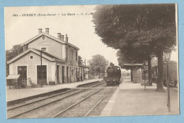 DA054  CPA  JUSSEY  (Haute-Saône)  La Gare  -  Locomotive   ++++++++++++++++++ - Other & Unclassified