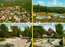 72626389 Rengsdorf Fliegeraufnahme Freibad Wassertretbecken Kuranlage Rosenberg  - Other & Unclassified