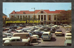 CURACAO 1970s Wilhelminaplein. Classic Cars, Delivery Truck (h3292) - Curaçao