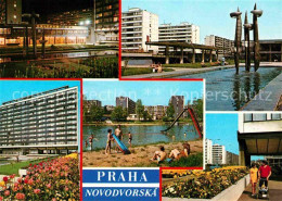 72625787 Praha Prahy Prague Novodvorska Wohnblocks Hochhaeuser Wasserspiele  - Repubblica Ceca