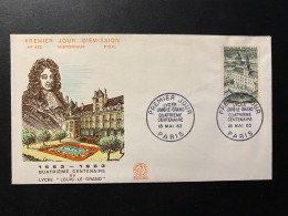 Enveloppe 1er Jour "4e Centenaire Du Lycée Louis Le Grand" 18/05/1963 - 1388 - Historique N° 462 - 1960-1969