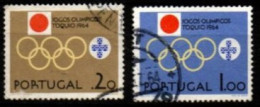 PORTUGAL  -   1964.  Y&T N° 949 / 950 Oblitérés  .JO De Tokyo - Gebruikt