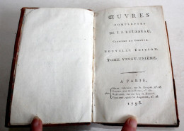 OEUVRES COMPLETES JJ. ROUSSEAU T21, DICTIONNAIRE DE MUSIQUE 1793 + 4 PLANCHES / LIVRE ANCIEN XVIIIe SIECLE (1303.18) - 1701-1800