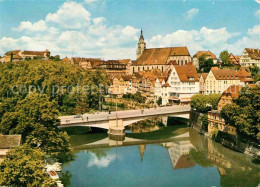 72625680 Tuebingen Eberhardsbruecke Mit Schloss Und Stiftskirche Tuebingen - Tübingen