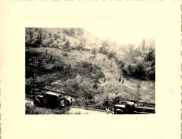 Photographie Photo Vintage Snapshot Amateur Automobile Camion Pompier Feu Roscol - Eisenbahnen
