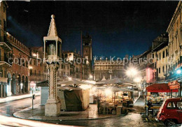 72625653 Verona Veneto Piazza Delle Erbe Notturno Verona - Sonstige & Ohne Zuordnung