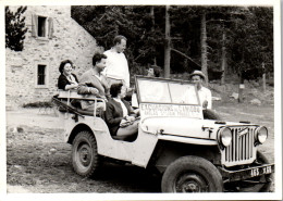 Photographie Photo Vintage Snapshot Amateur Automobile Jeep Canigou Excursion - Automobiles