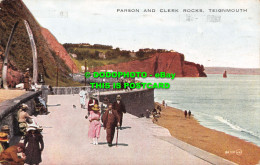R555121 Parson And Clerk Rocks. Teignmouth. 86713. Valentines Valesque Series. 1 - Monde