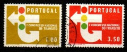 PORTUGAL  -   1965.  Y&T N° 955  &  957 Oblitérés  . Circulation Routière - Oblitérés