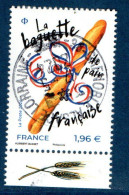 France 2024.La Baguette De Pain Française.Cachet Rond Gomme D'origine - Oblitérés