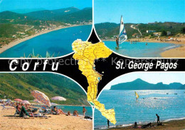 72624555 Corfu Korfu Panorama Of St George Pagos Griechenland - Greece