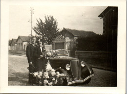 Photographie Photo Vintage Snapshot Amateur Automobile Voiture Auto Cabriolet  - Automobili