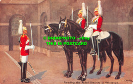 R555526 Parading The Relief Sentries At Whitehall. Military In London. Tuck. Oil - Sonstige & Ohne Zuordnung