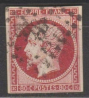 A  AVOIR SUPERBE NUANCE "CARMIN VIF" Du N°17A TBE Signé Cote 150€ - 1853-1860 Napoleone III