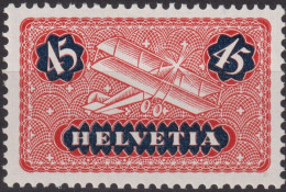 1937 Flugpost Schweiz ** Zum:CH F8z, Mi:CH 183z,Yt:CH.PA 8a, Doppeldecker Flugzeug - Unused Stamps