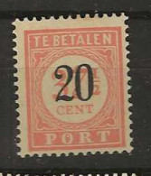 1937 MH Nederlands Indië Port NVPH  P40 - Netherlands Indies